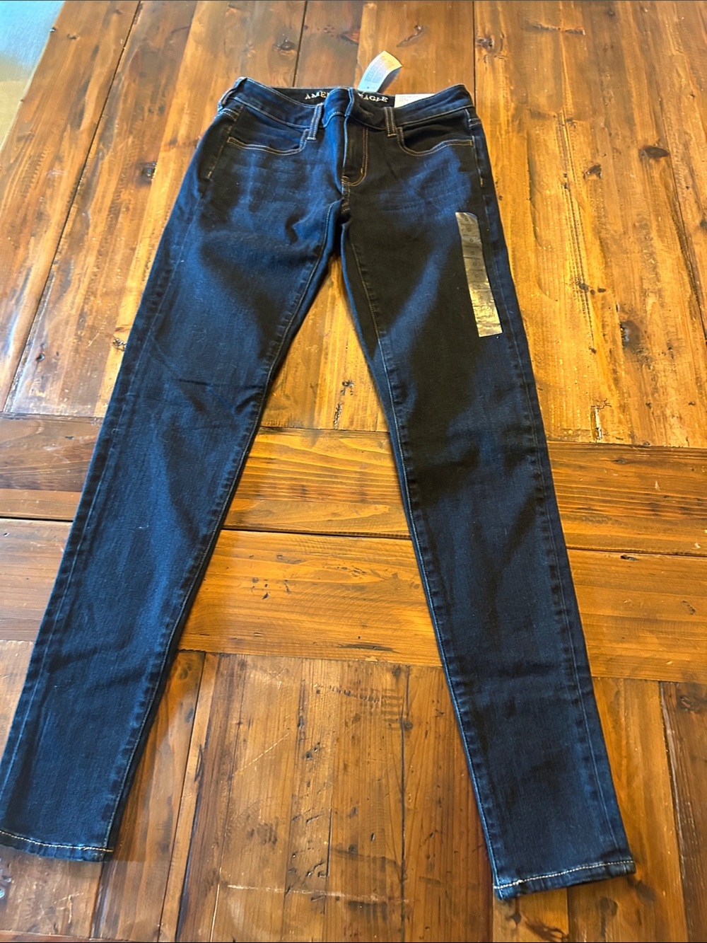 American Eagle  Dark Wash Skinny Jeans - Classic Navy Denim